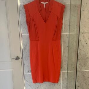 Halston Heritage Vibrant Red Mini Dress